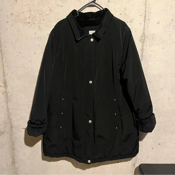 CLASSIC ELEMENTS Woman Women's Coat Soft Shell Jacket Black Size 2X - Picture 4 of 12